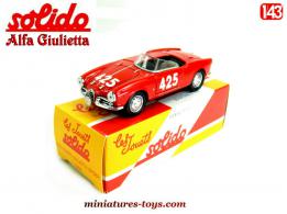 Le Spider Alfa Roméo Giulietta de 1958 en miniature par Solido au 1/43e