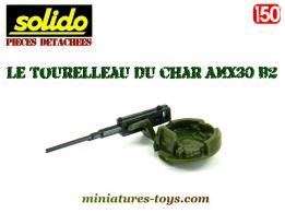 Le tourelleau vert avec mitrailleuse du char AMX30 B2 miniature de Solido