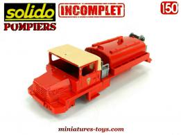 Le camion Berliet GBC 8KT 6x6 CCF pompiers de Solido au 1/50e incomplet