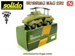 Le Bussing Nag 232 allemand sable en miniature de Solido au 1/50e