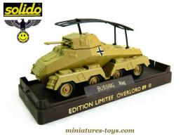 Le Sdkfz 232 Bussing Nag brun en miniature de Solido Overlord 1989 au 1/50e