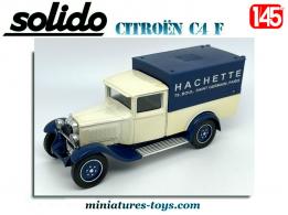 Le fourgon Citroën C4 F 1930 Hachette en miniature de Solido au 1/45e