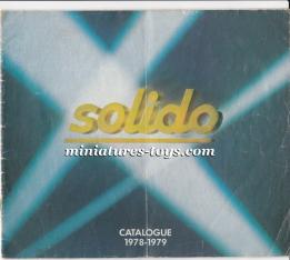 Le catalogue des miniatures Solido 1978-1979