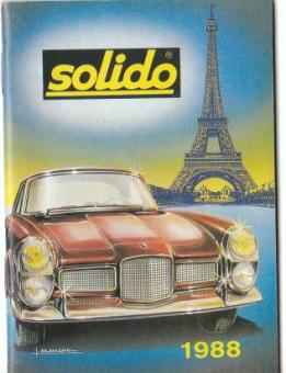 Le catalogue Solido petit format des miniatures de 1988