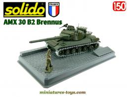 Le char français AMX 30 B2 Brennus en miniature par Solido au 1/50e