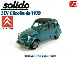 La 2CV Citroën de 1979 en miniature par Solido au 1/43e