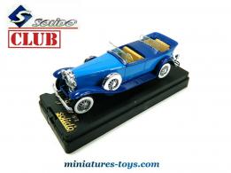La Duesenberg J 1938 en miniature du club Solido 1988 au 1/43e