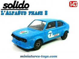 Le coupé AlfaSud Alfa Roméo bleu en miniature par Solido Cougar au 1/43e