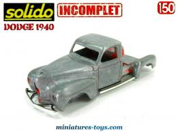 Le Dodge 1940 miniature de Solido incomplet au 1/50e