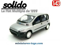 Le Fiat Multipla gris de 1999 en miniature Solido au 1/43e