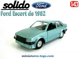 La Ford Escort de 1982 en miniature par Solido au 1/43e