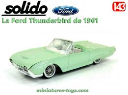 La Ford Thunderbird verte modèle 1961 en miniature de Solido au 1/43e