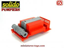 Le compresseur rouge du GMC 6x6 pompiers miniature Solido au 1/50e