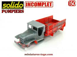 Le camion GMC 6x6 CCKW 353 pompiers de Solido au 1/50e incomplet