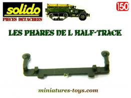 Le support avec deux phares pour l'Half-track US M3 de Solido Verem au 1/50e
