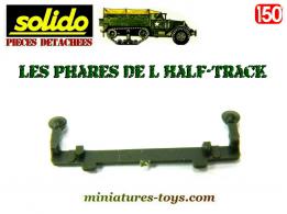 Le support avec deux phares pour l'Half-track US M3 de Solido Verem au 1/50e