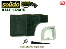 Le kit pour l'Half-track US bâché a tourelle métal en miniature de Solido au 1/50e