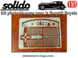 Le kit métal photodécoupé de detaillage pour la Bugatti Royale Solido au 1/18e