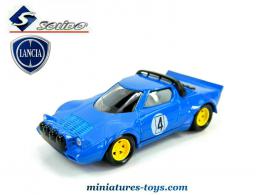 La Lancia Stratos Monté-Carlo 1979 bleue en miniature par Solido au 1/43e