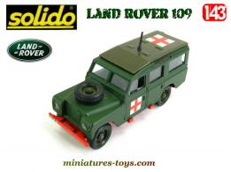 La Land Rover 109 ambulance militaire en miniature de Solido au 1/43e