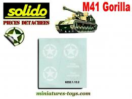 La planche de marquages américains du M41 Gorilla miniature Solido