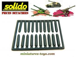 Les projectiles obus des canons et M41 Gorilla miniatures Solido Verem
