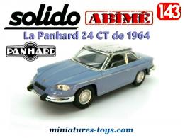La Panhard 24 CT de 1964 en miniature par Solido au 1/43e peinture abimée