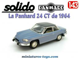 La Panhard 24 CT de 1964 en miniature par Solido au 1/43e