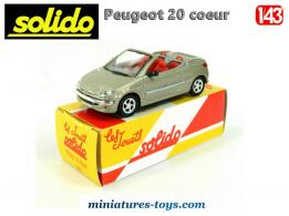 La Peugeot 20 cœur en miniature de Solido au 1/43e