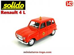 La Renault R4 L pompiers ville de Paris en miniature par Solido au 1/43e