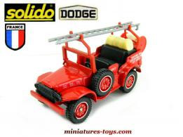 Le Dodge 4x4 WC56 dévidoir pompiers Solido en miniature au 1/50e