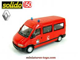 Le Renault Master pompiers en miniature de Solido au 1/50e