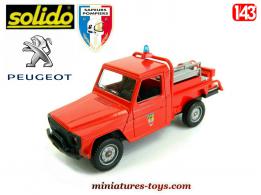 Le Peugeot P4 pick-up CCF Picot pompiers en miniature par Solido au 1/43e