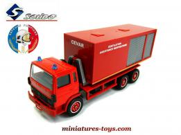 Le Renault 6x4 porte berce ventilation pompiers en miniature de Solido au 1/60e