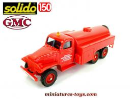 Le GMC CCKW 353 6x6 citerne CCF pompiers en miniature de Solido au 1/50e