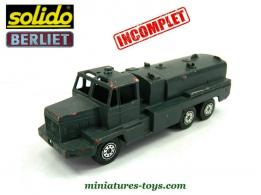 Le Berliet GBC lance mousse pompiers de Solido au 1/50e incomplet et repeint