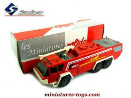 Le véhicule d'aéroport Sides S2000 pompiers ADP en miniature de Solido au 1/63e