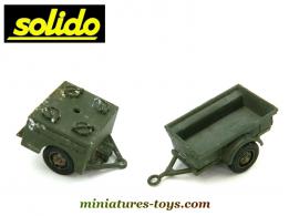 Les remorques Bantam et cuisine roulante militaires en miniatures Solido