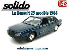 La Renault 25 bleue en voiture miniature par Solido au 1/43e