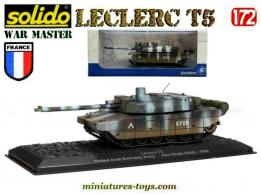Le char français Leclerc T5 KFOR en miniature par Solido War Master au 1/72e