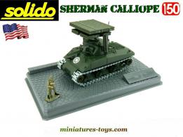 Le char américain Sherman T34 Calliope miniature par Solido au 1/50e