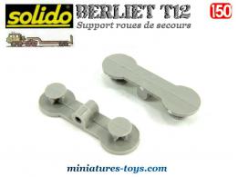 Le support roues de secours gris du Berliet T12 porte char de Solido au 1/50e