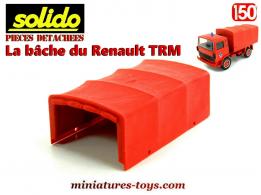 La bâche rouge du Renault TRM pompiers miniature Solido Verem au 1/50e