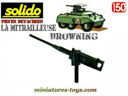 La mitrailleuse Solido type US Browning en miniature au 1/50e