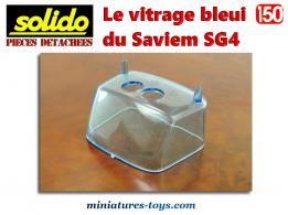 Le vitrage bleui du Saviem SG4 miniature de Solido Verem au 1/50e