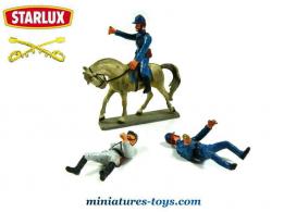 La cavalerie US et un cheval en miniature de Starlux au 1/32e incomplet