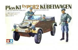 La maquette de la kübelwagen type 82 par Tamiya au 1/35e sans figurines