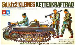 La maquette du SdKfz 2 Kettenkraftrad allemand Tamiya au 1/35e sans figurine