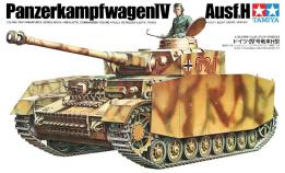 La maquette du char allemand Panzerkampfwagen IV Tamiya au 1/35e sans figurine