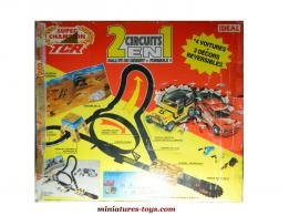 Le coffret circuit électrique slot car désert et Formule 1 de TCR Idéal n° 76-250